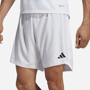 Adidas Track Aeroready Shorts in White Size Small Men